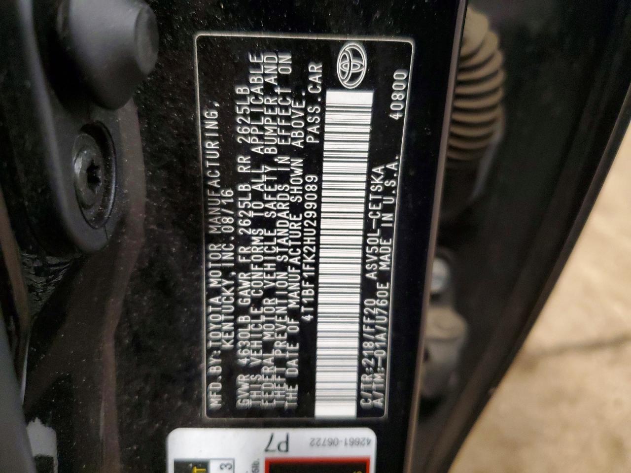 Toyota Camry Se