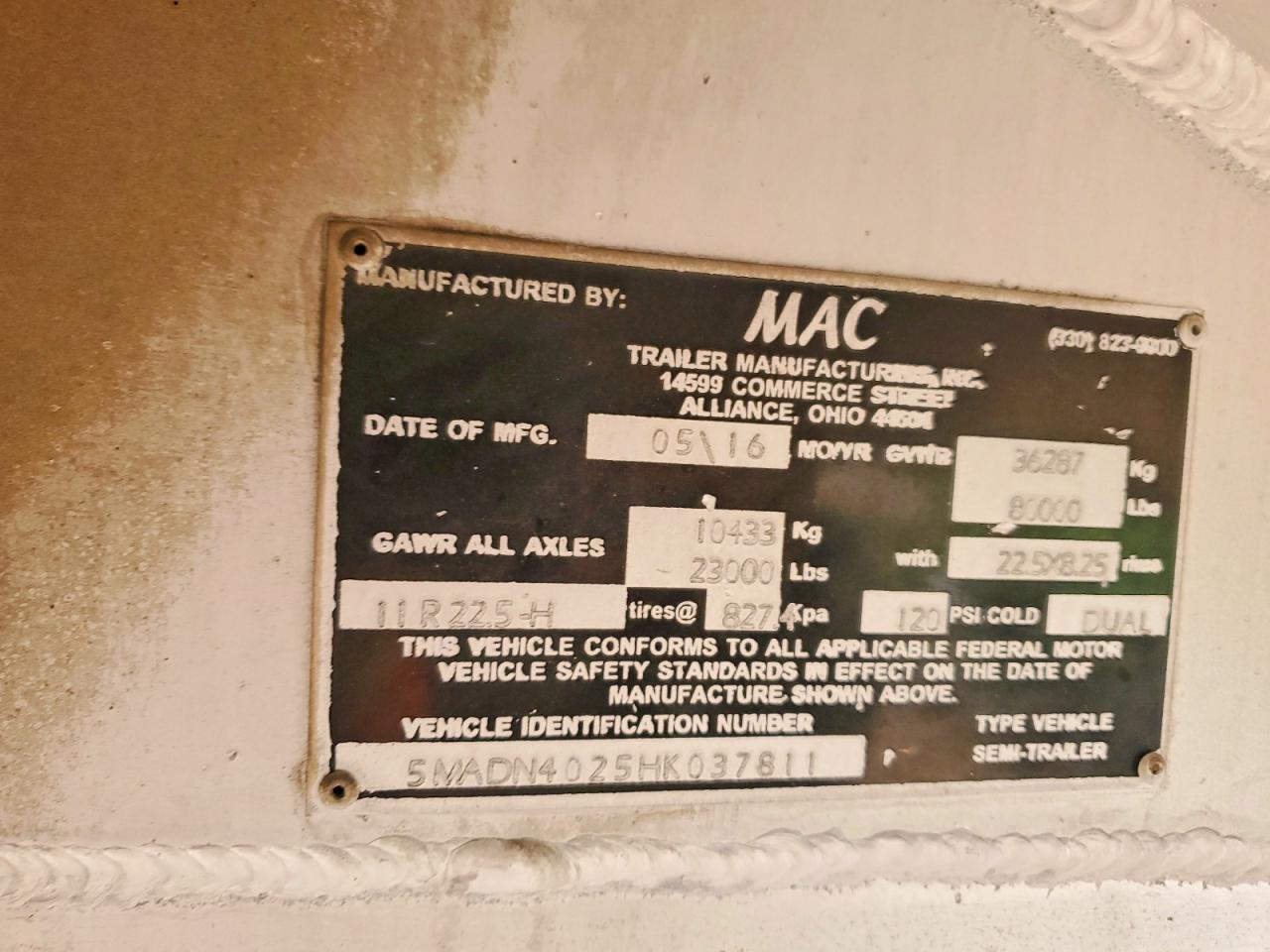 Mack Dump Trlr