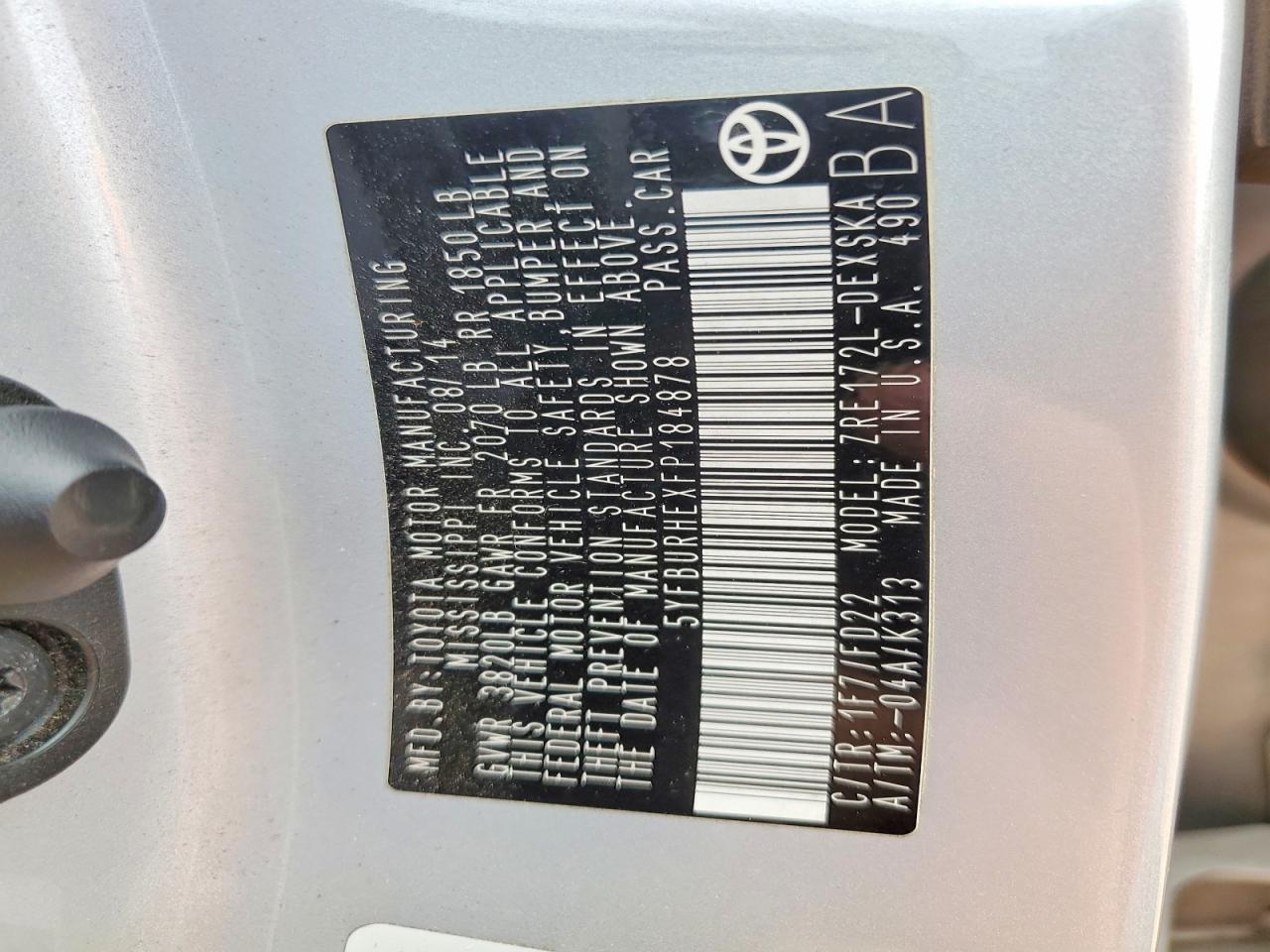 Toyota Corolla L
