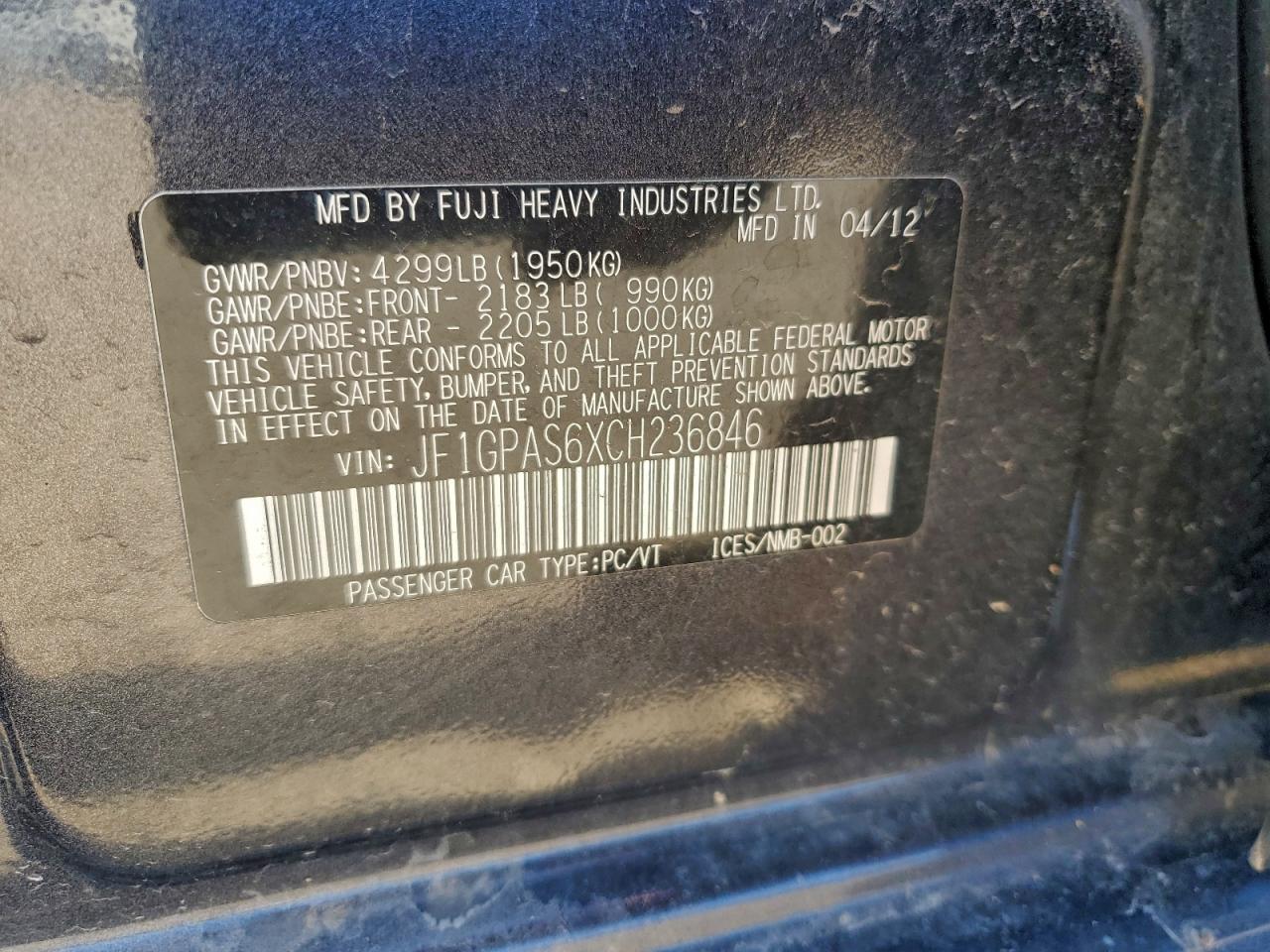 Subaru Impreza Sport Limited