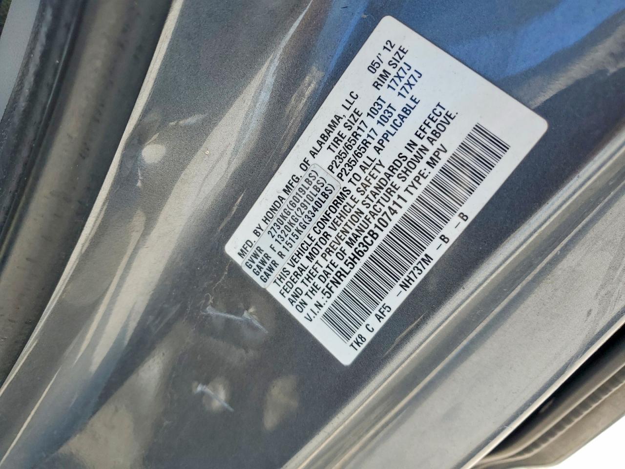 Honda Odyssey Exl