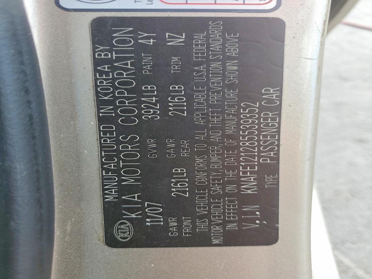 Kia Spectra Lx