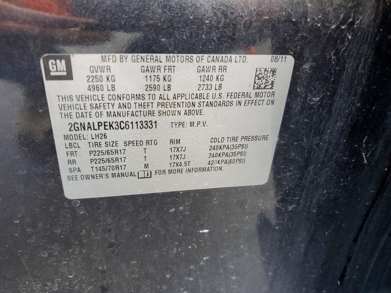 Chevrolet Equinox Lt