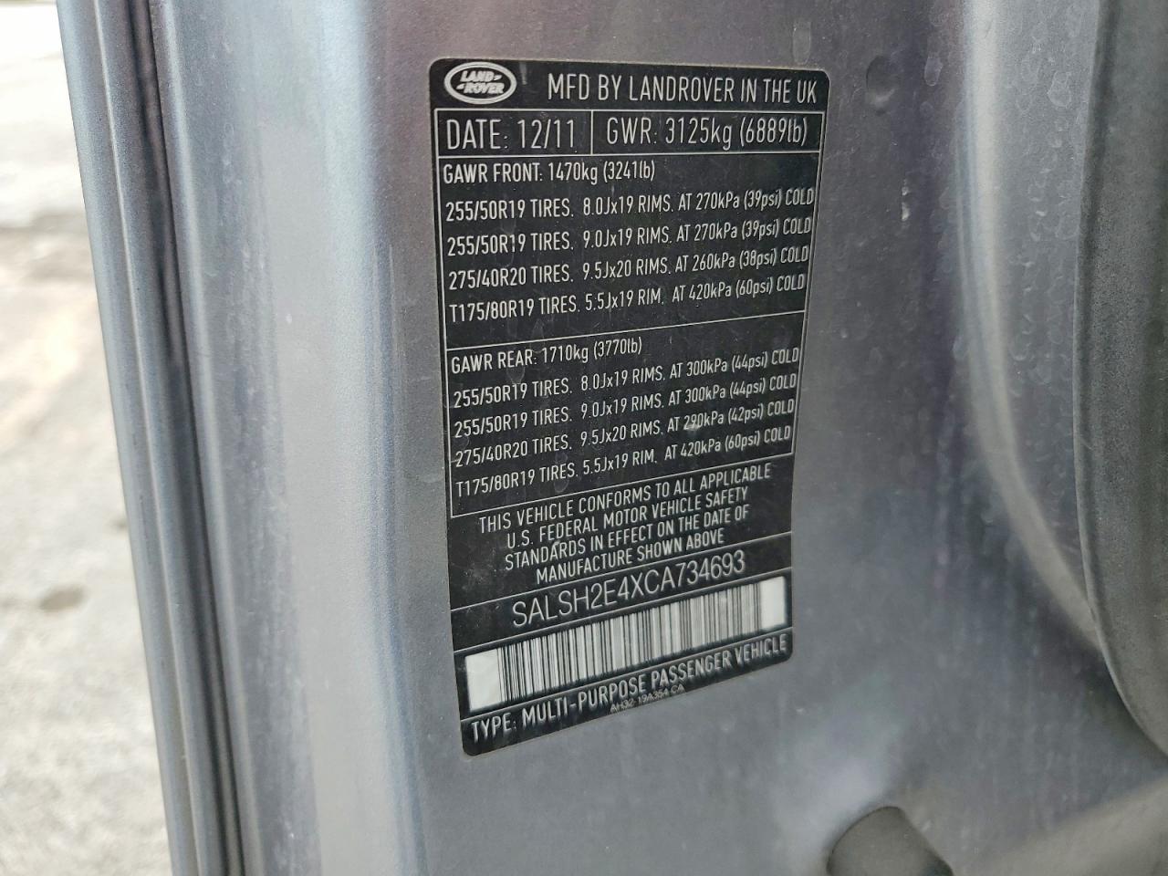 Land Rover Range Rover Sc