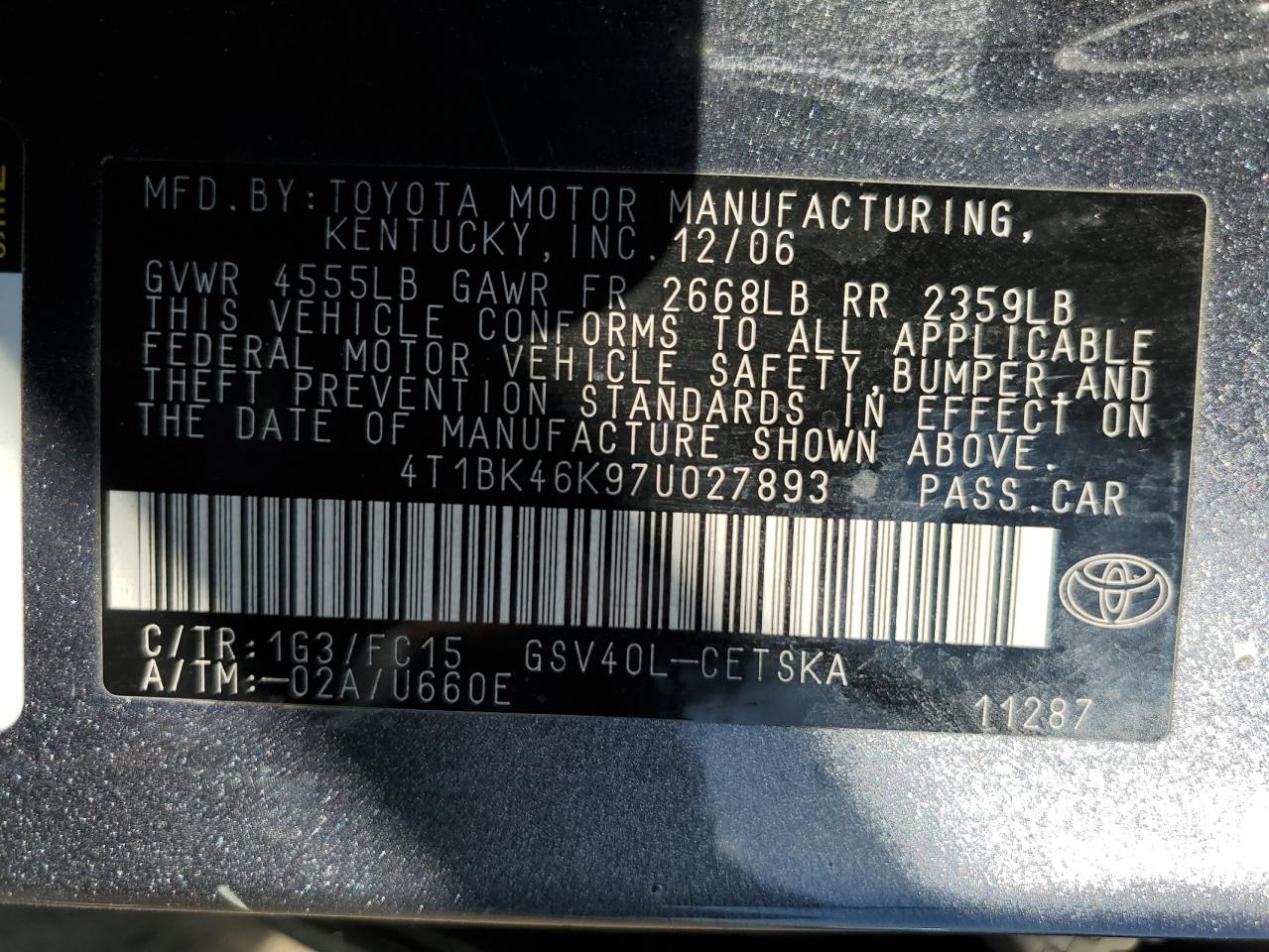 Toyota Camry Le