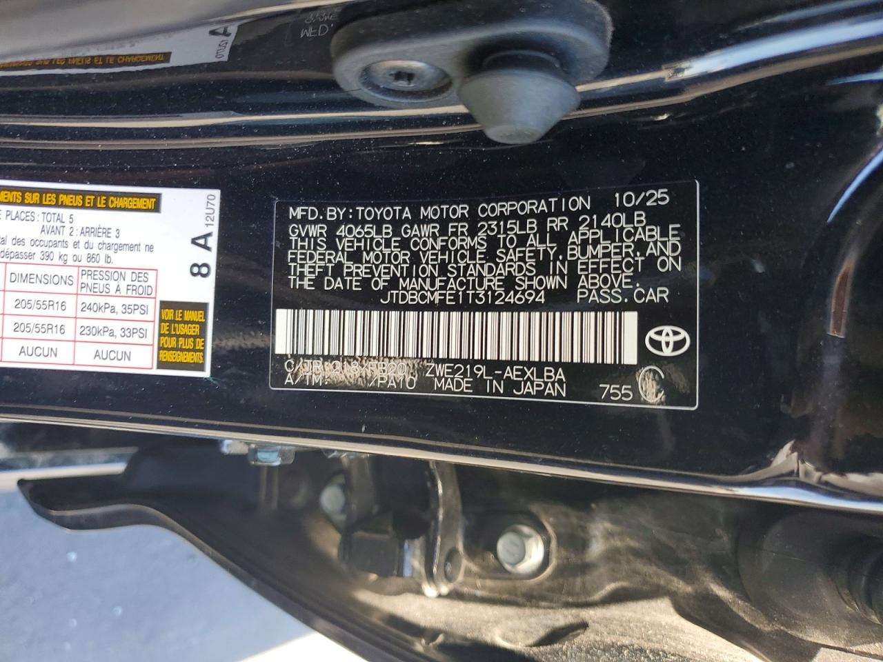 Toyota Corolla Le