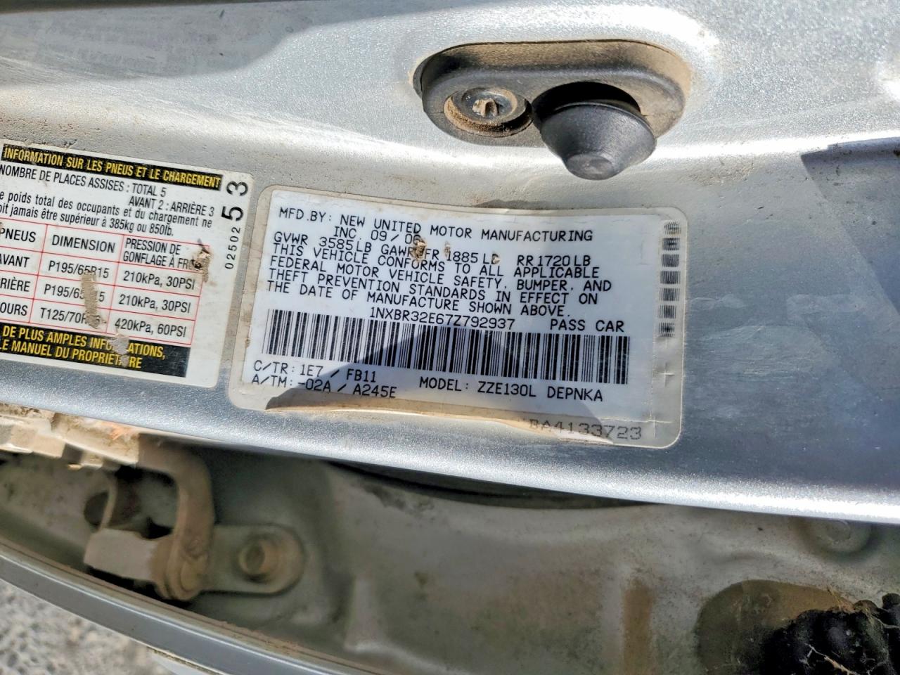 Toyota Corolla Le