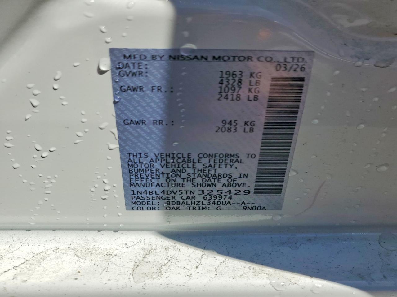 Nissan Altima Sv