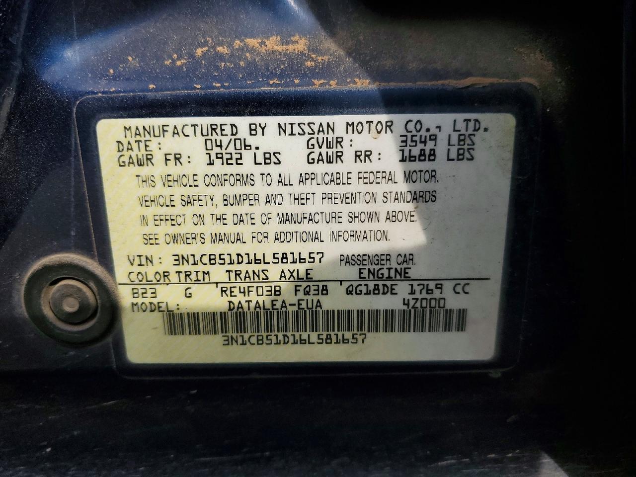 Nissan Sentra 1.8