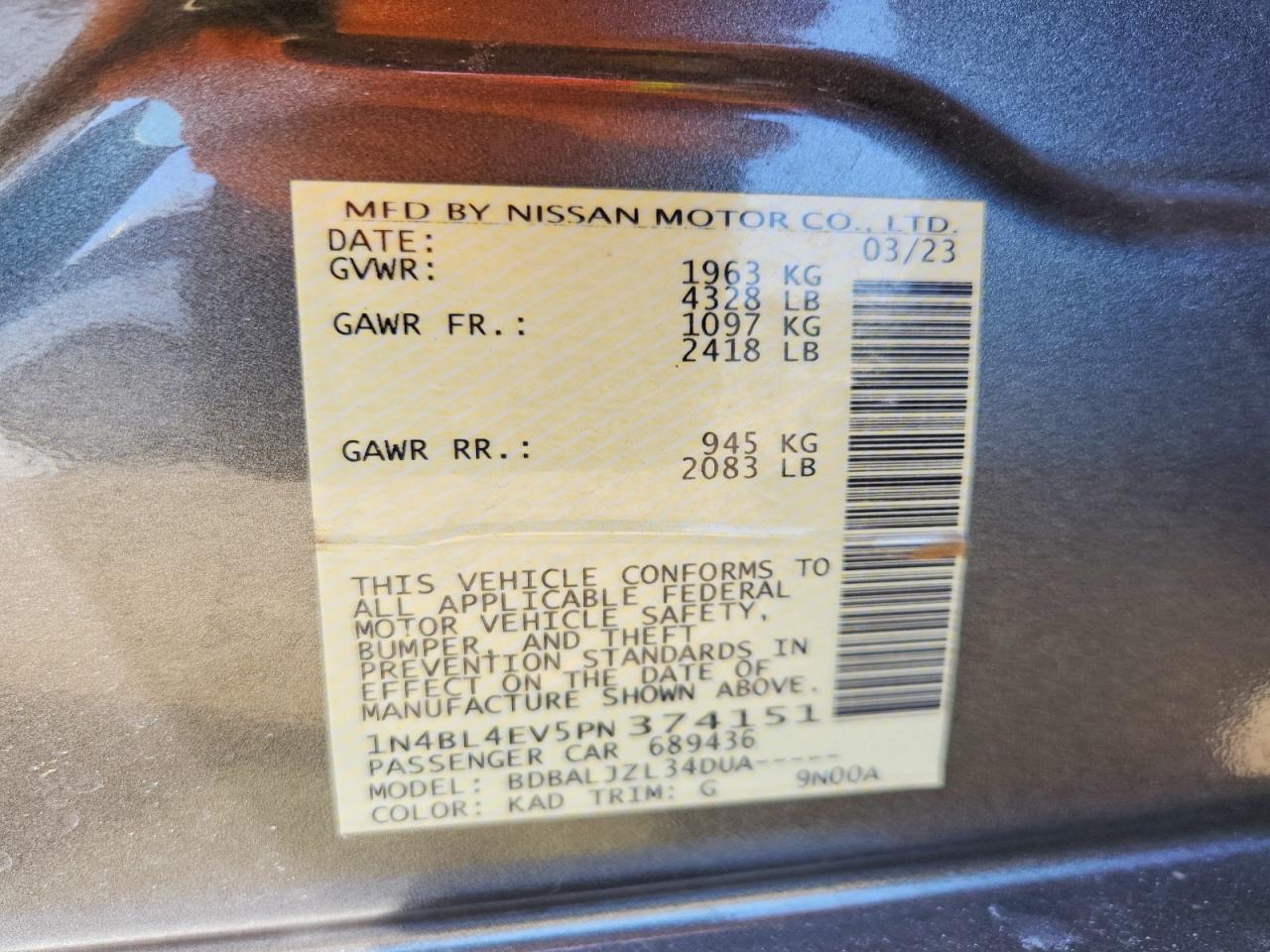 Nissan Altima Sl