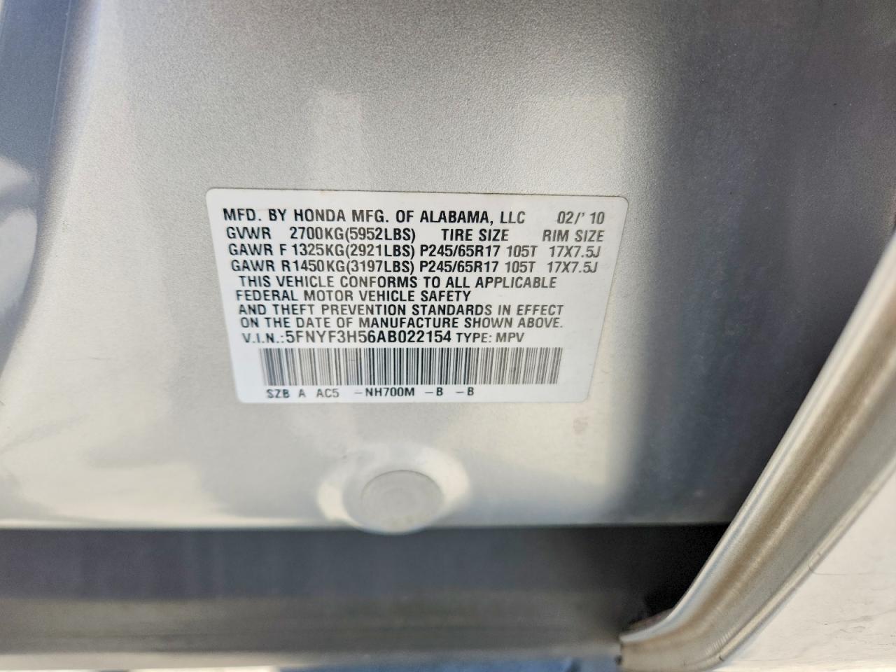 Honda Pilot Exl