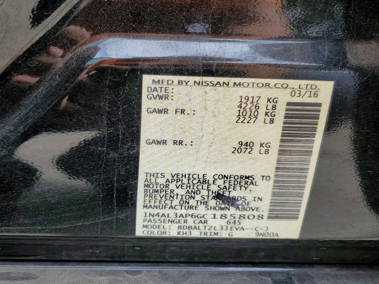 Nissan Altima 2.5 Sl