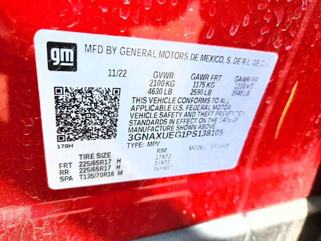 Chevrolet Equinox Lt