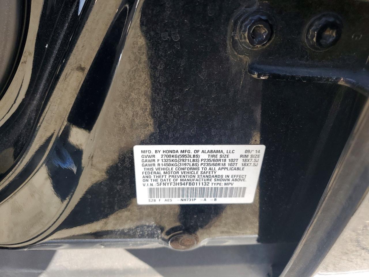 Honda Pilot Touring