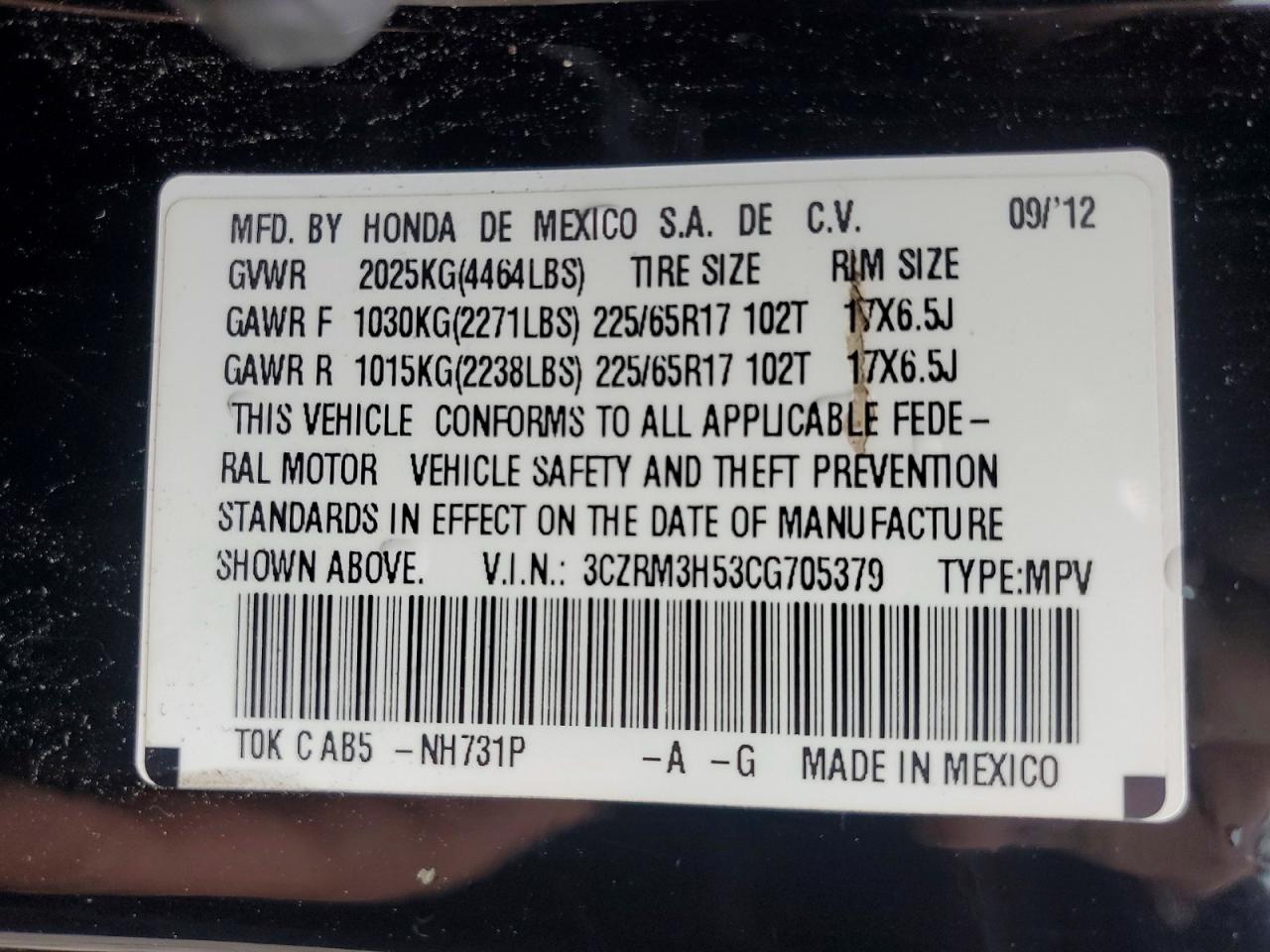 Honda Crv Ex