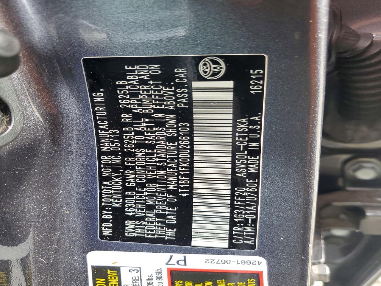 Toyota Camry Se
