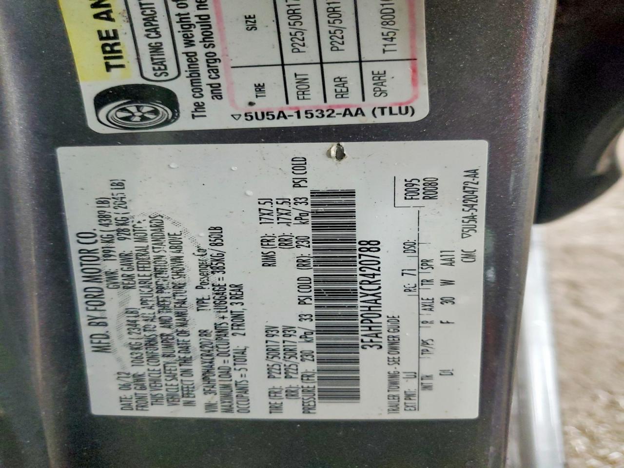 Ford Fusion Se