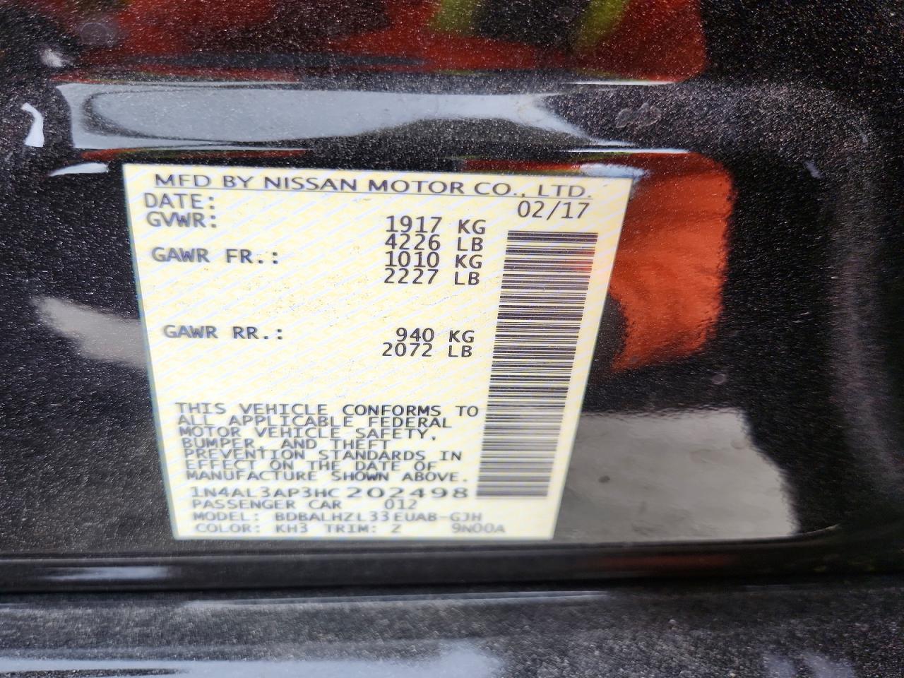 Nissan Altima 2.5 Sr