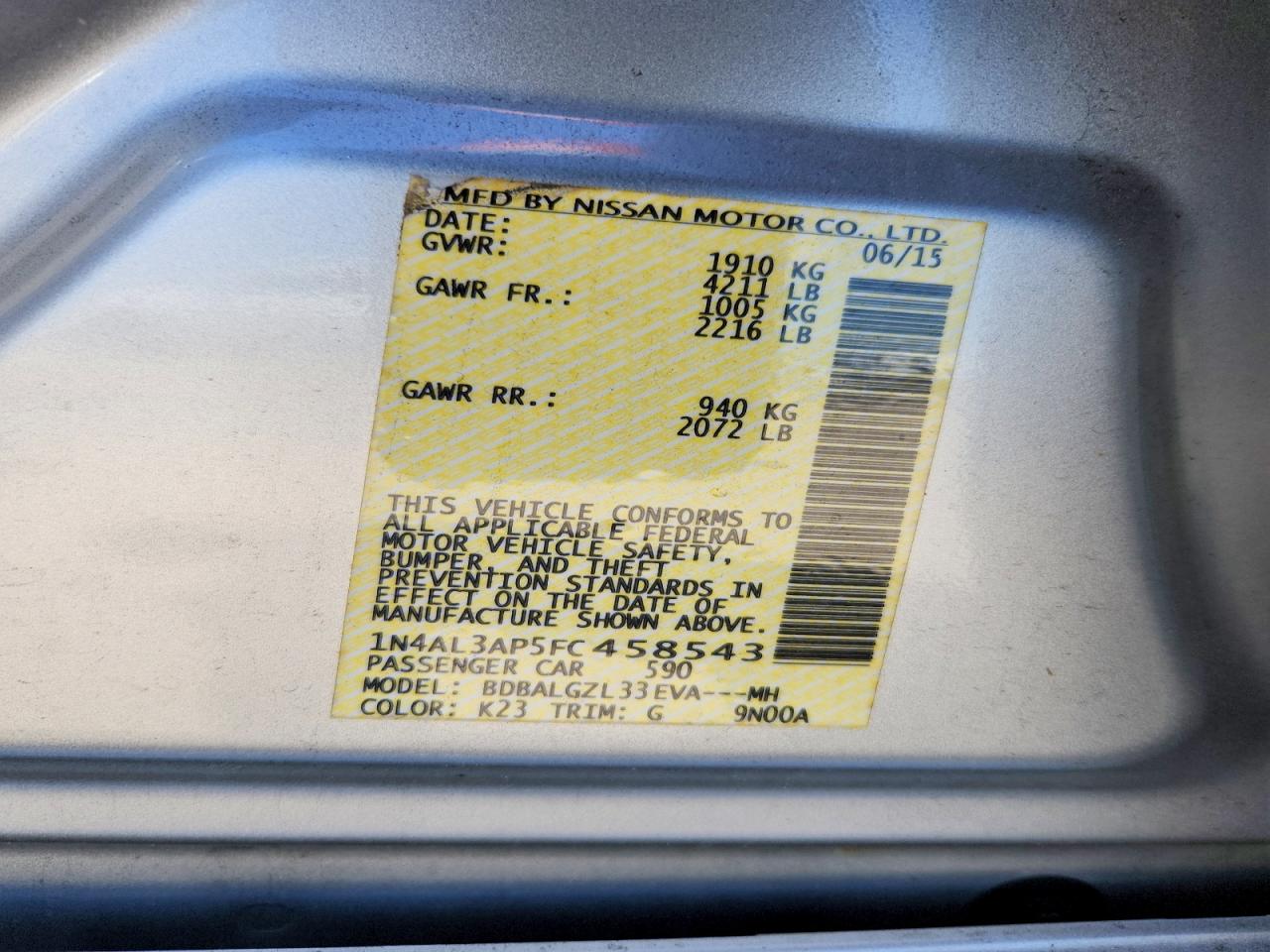 Nissan Altima 2.5 S