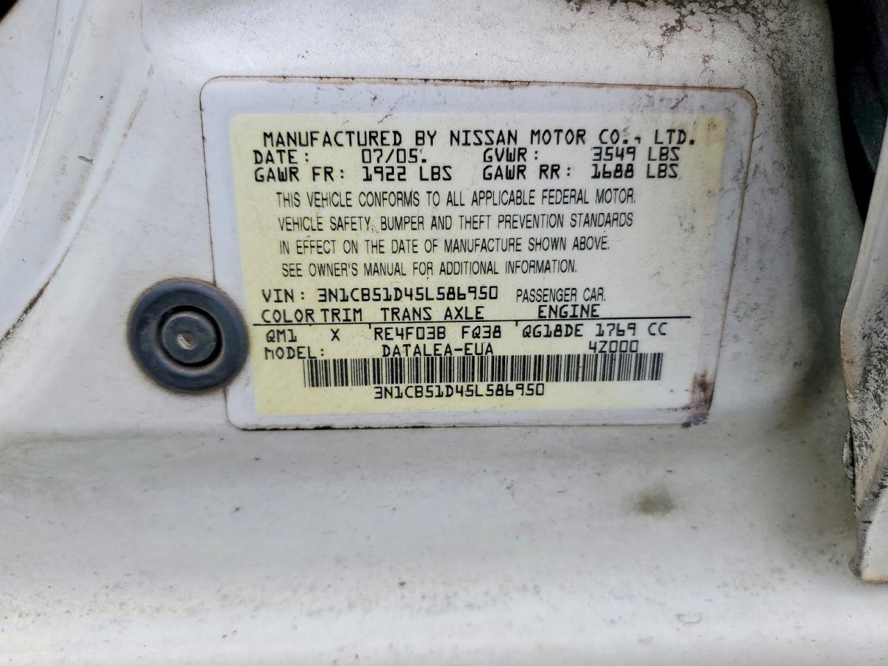 Nissan Sentra 1.8
