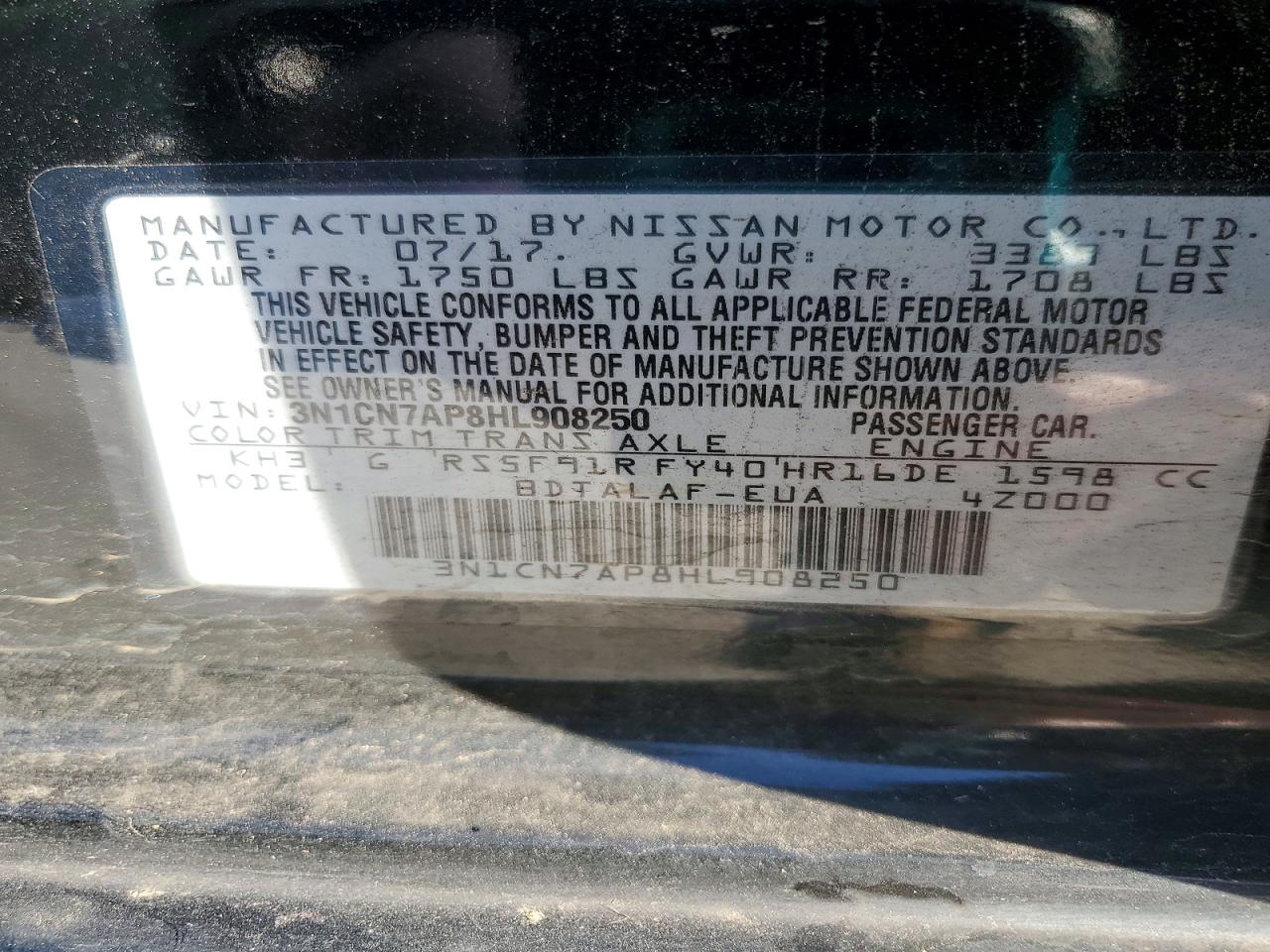 Nissan Versa S