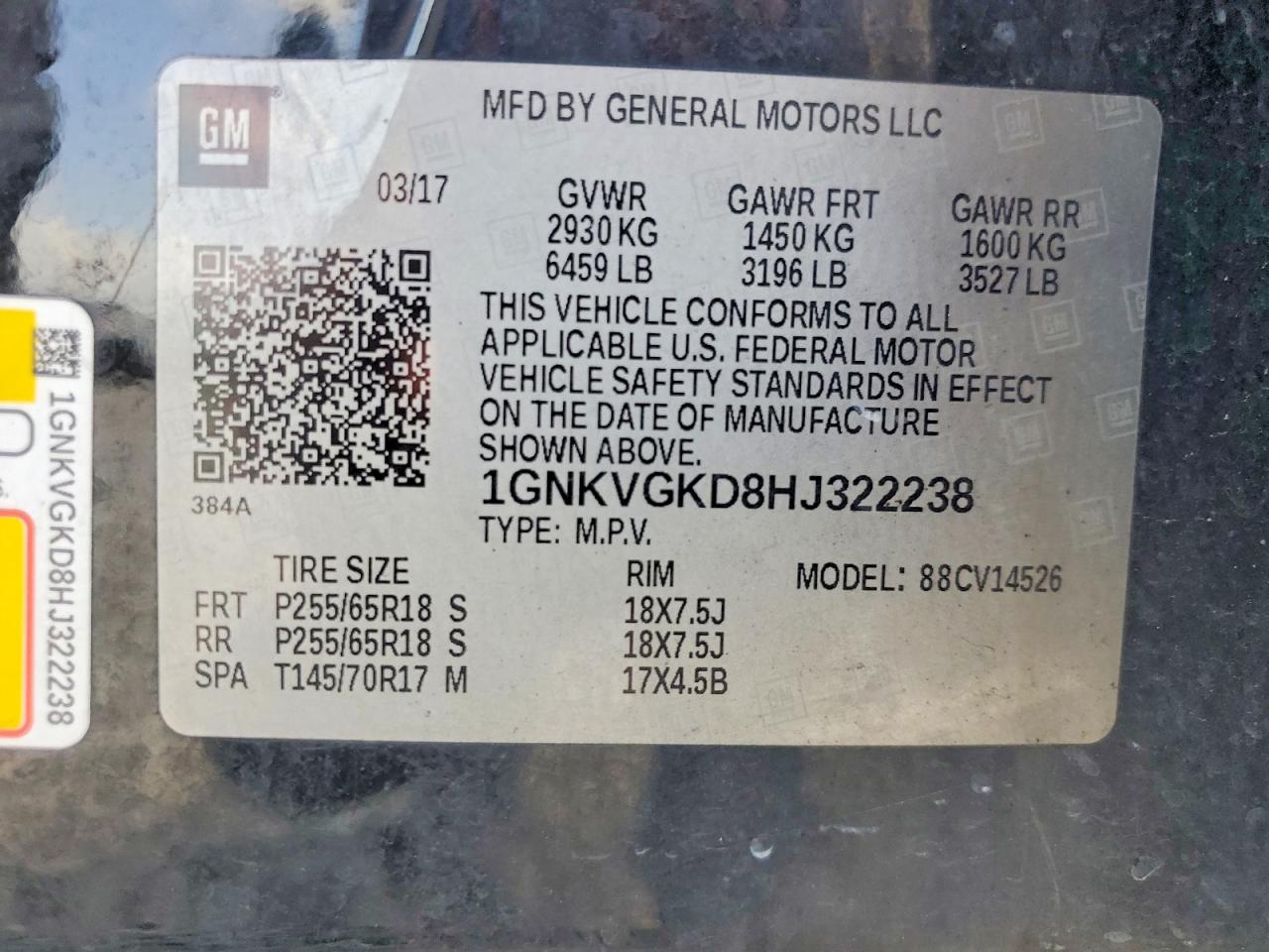 Chevrolet Traverse Lt