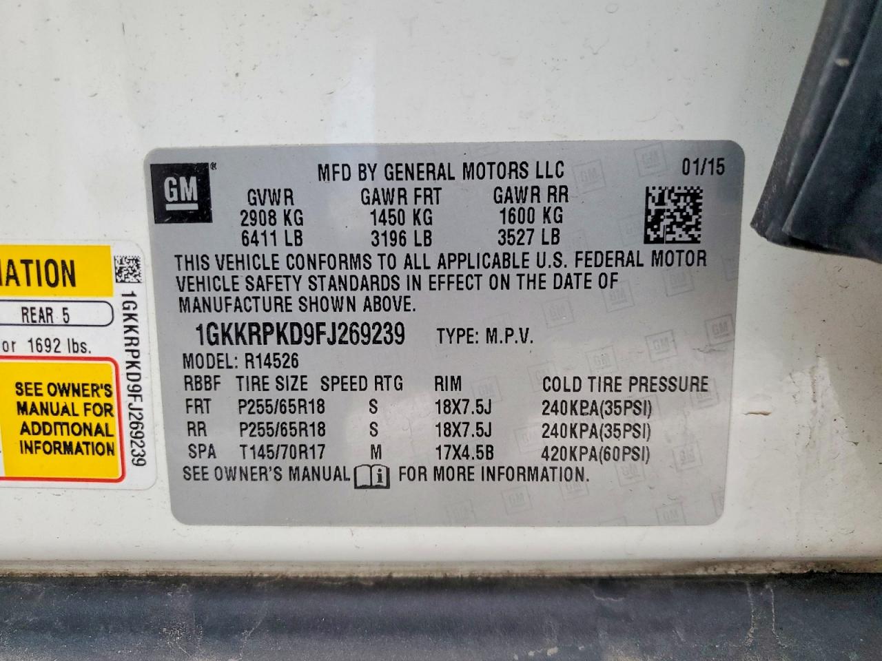 GMC Acadia Sle