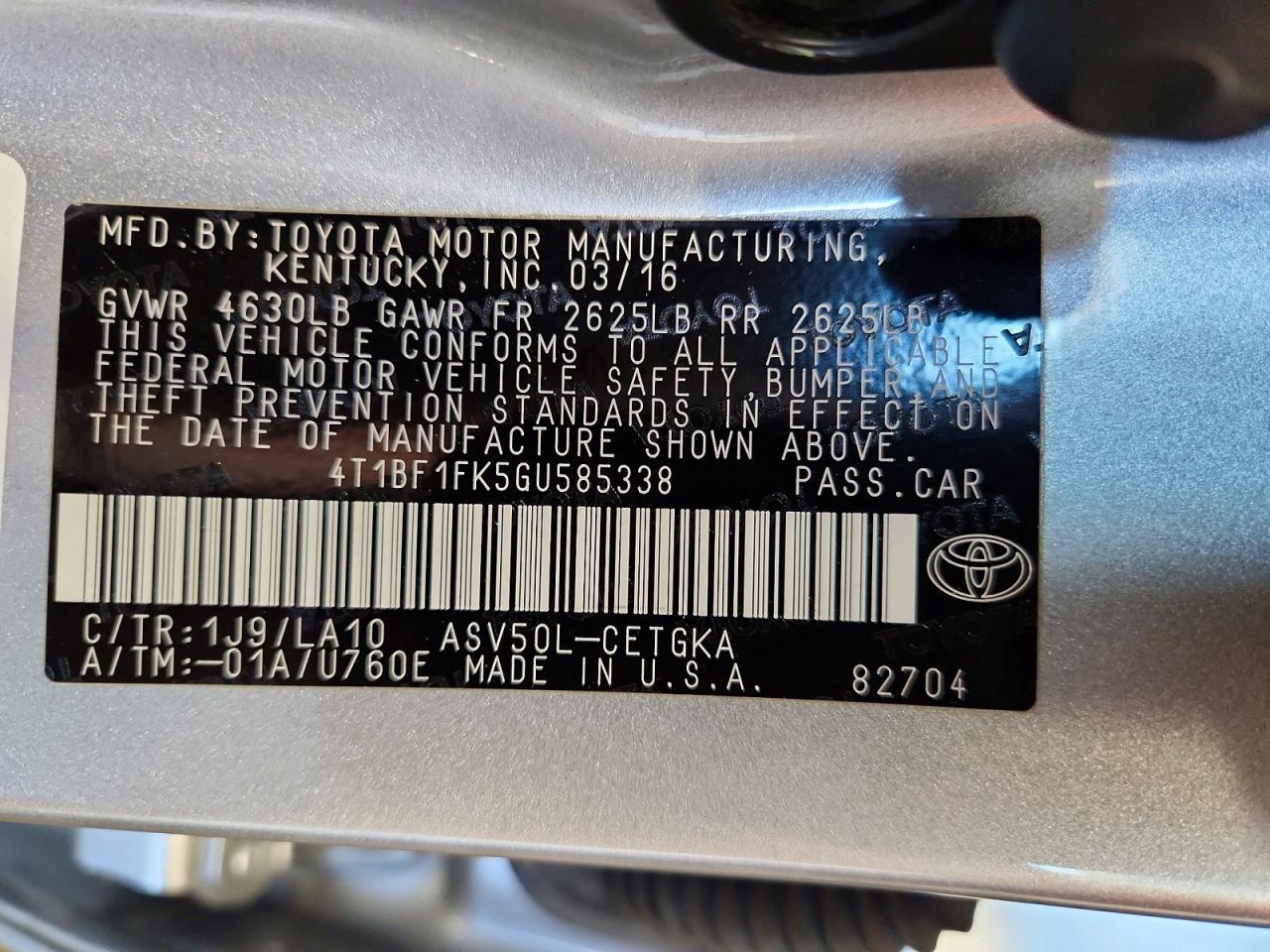 Toyota Camry Xle