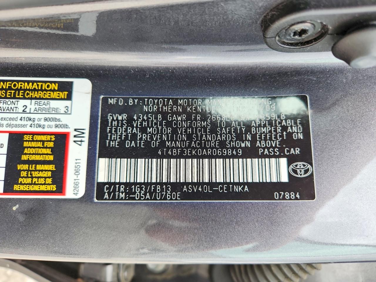 Toyota Camry Le