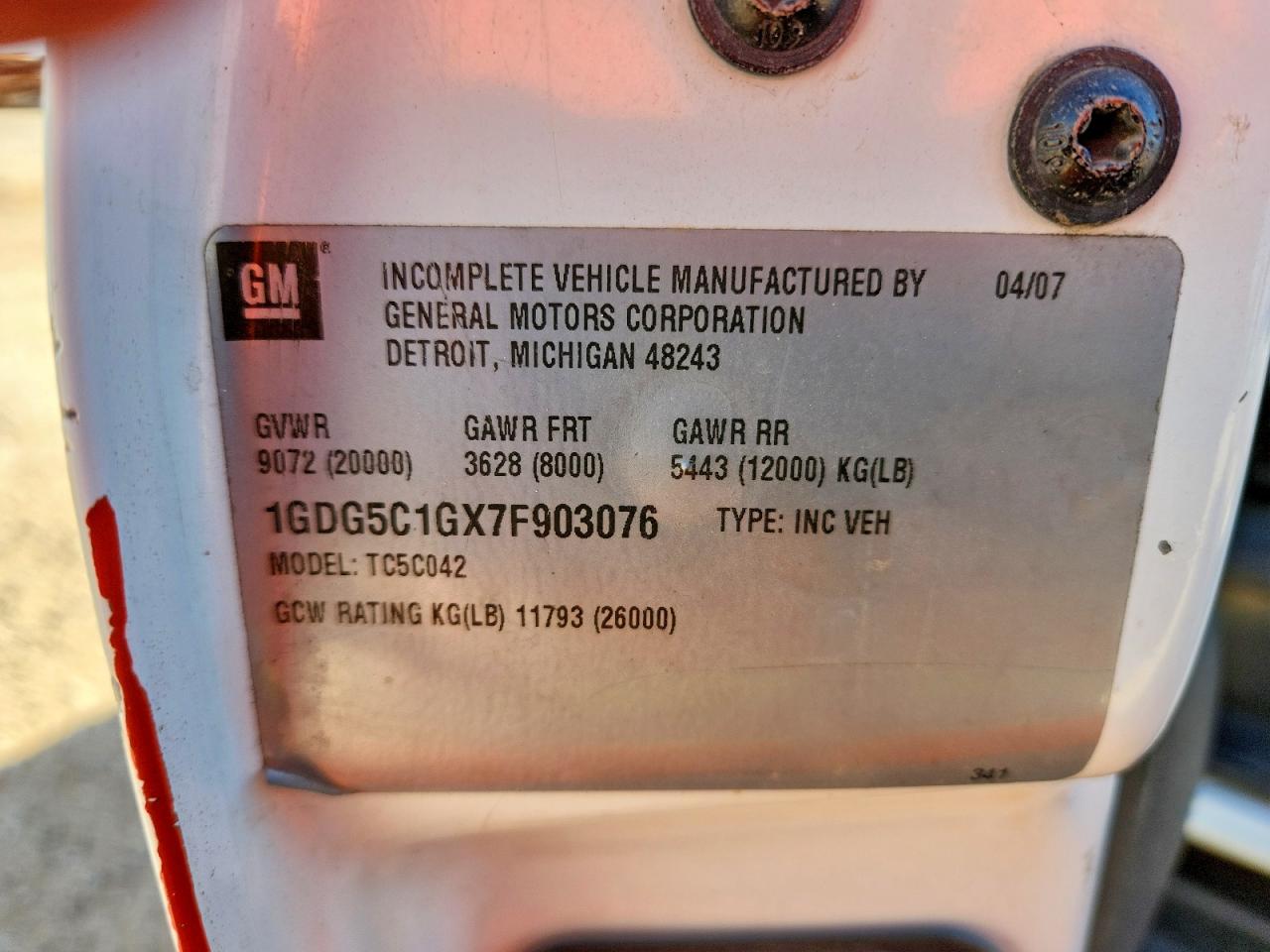 GMC C K R5500 C5c042