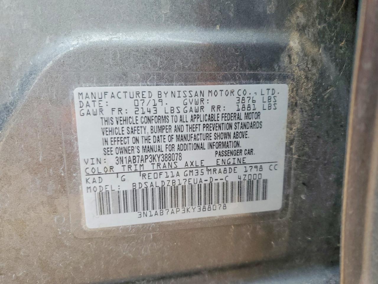 Nissan Sentra Sv