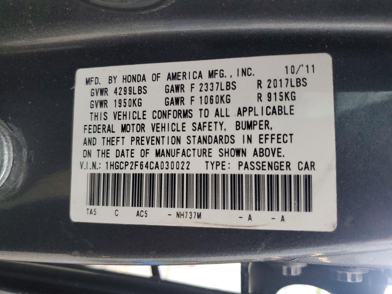 Honda Accord Se