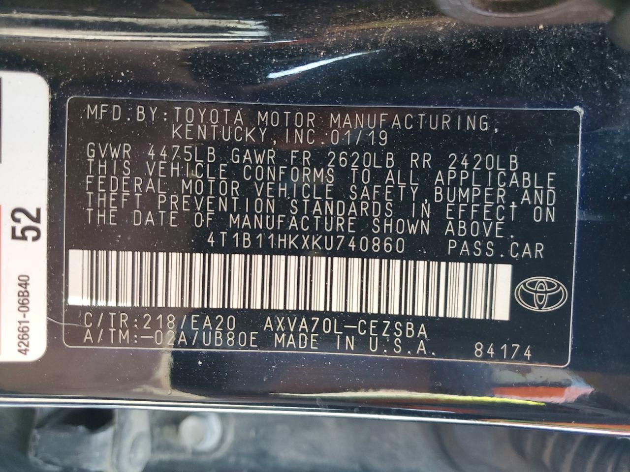 Toyota Camry Se