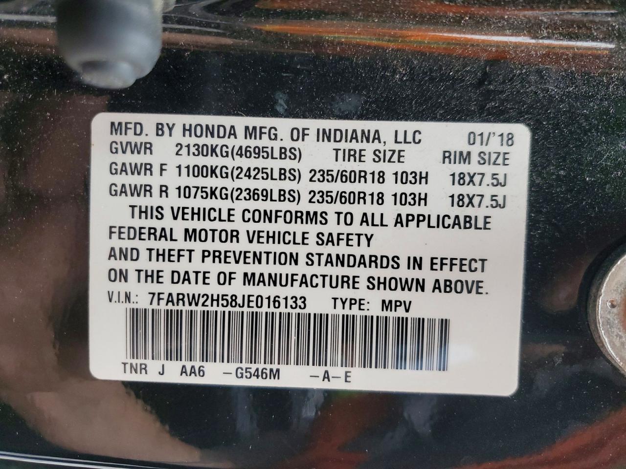 Honda Crv Ex