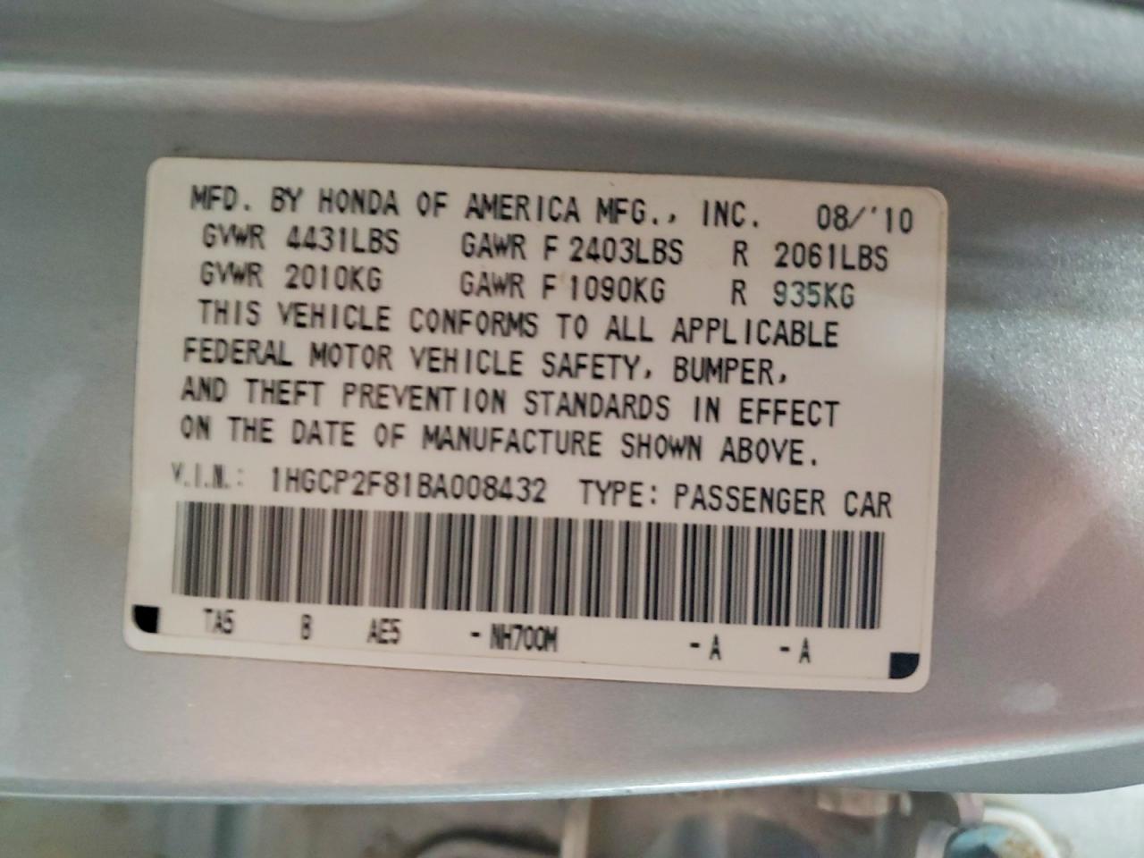 Honda Accord Exl