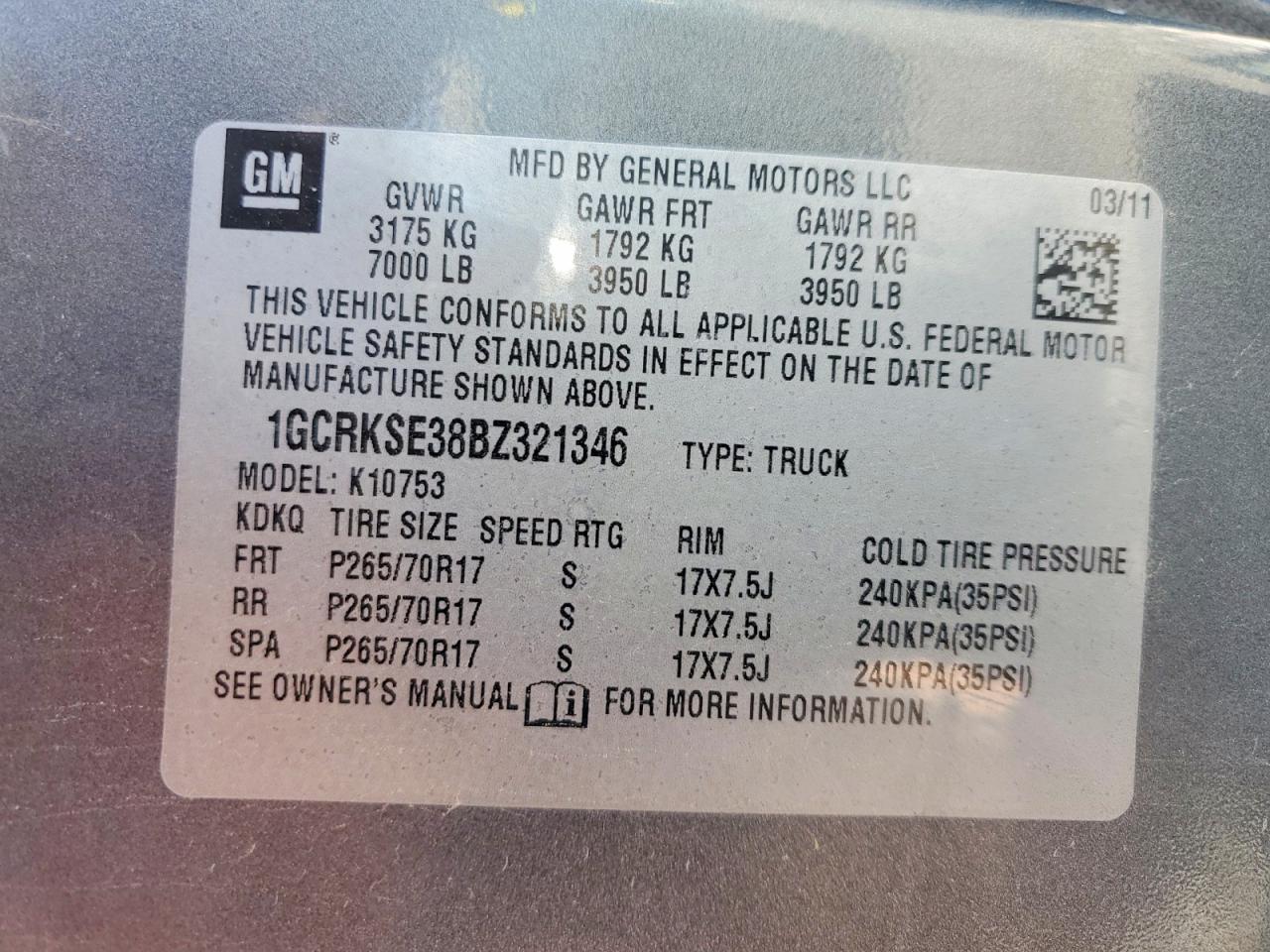 Chevrolet Silverado K1500 Lt