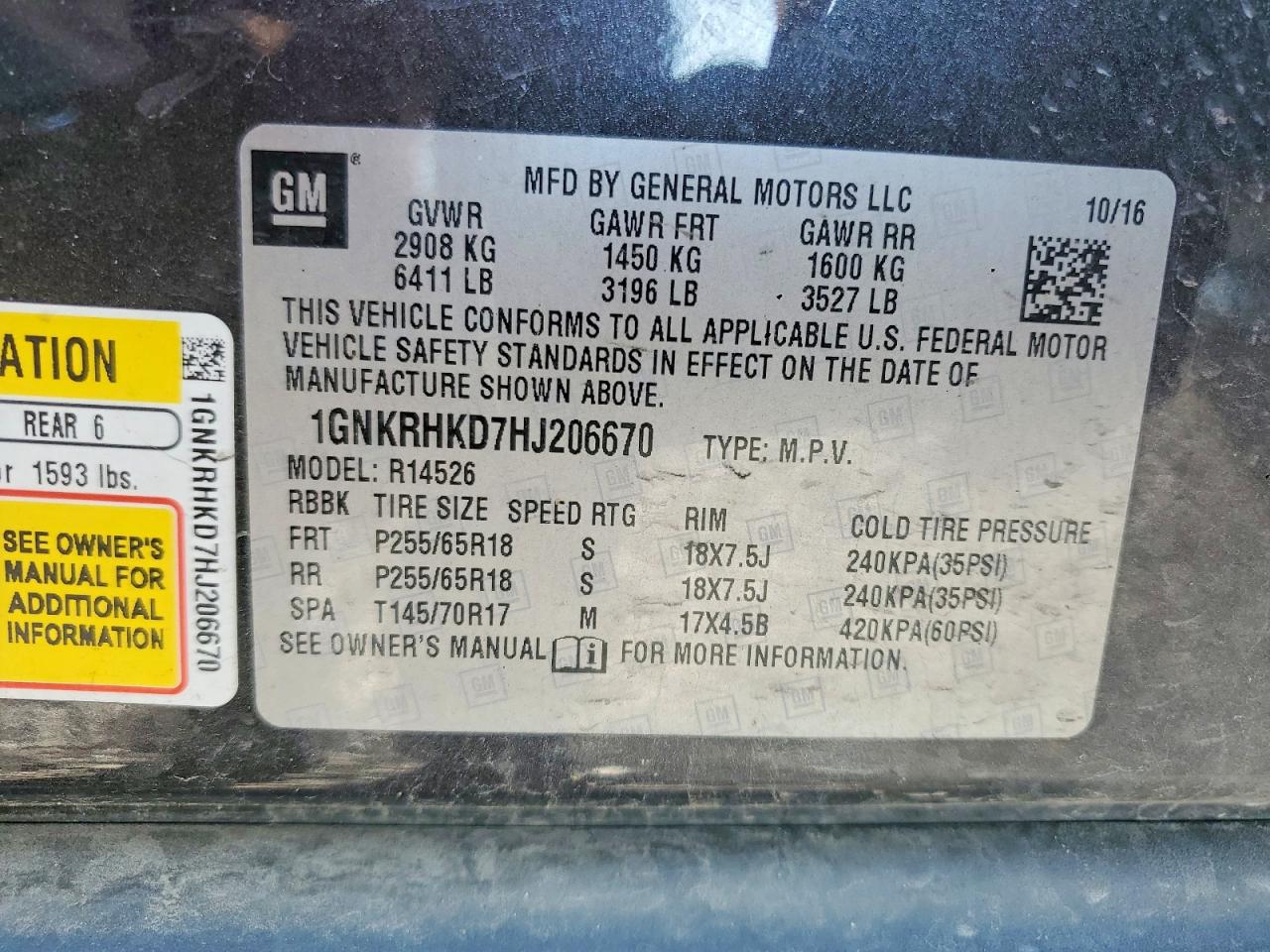 Chevrolet Traverse Lt