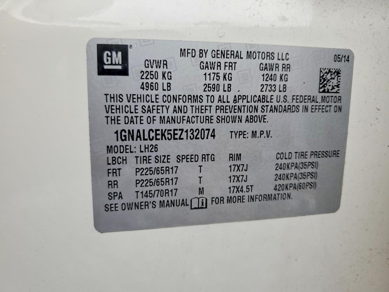 Chevrolet Equinox Lt