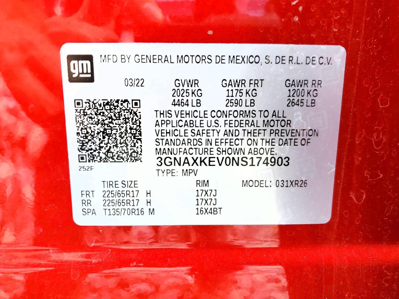 Chevrolet Equinox Lt