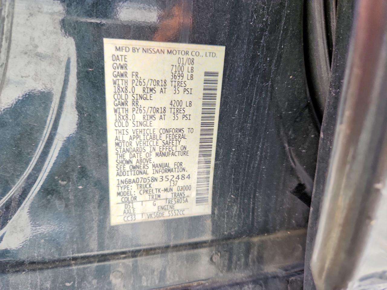 Nissan Titan Xe Ffv