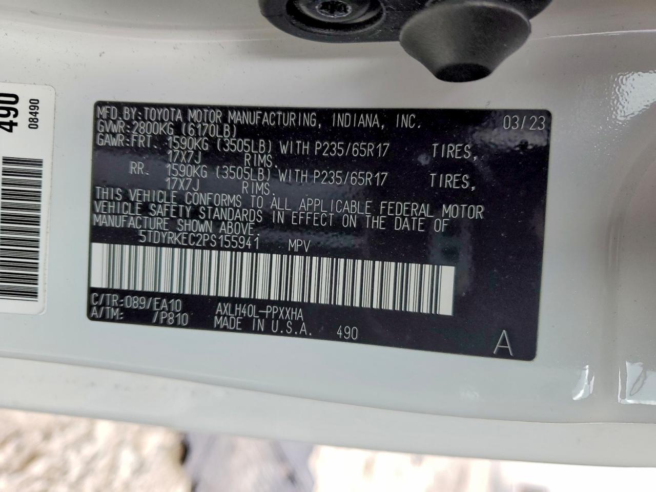 Toyota Sienna Xle 8-passenger
