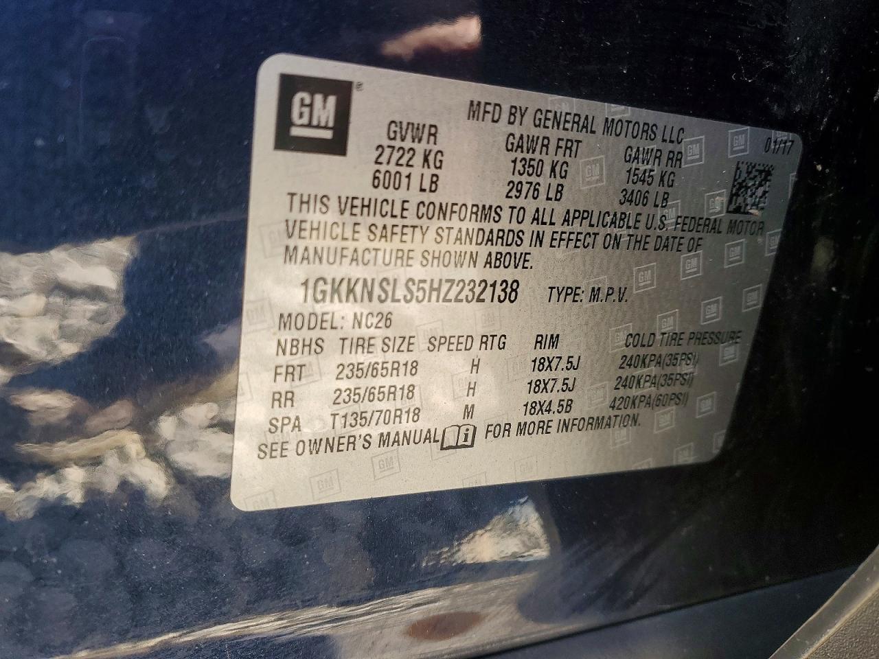 GMC Acadia Sle