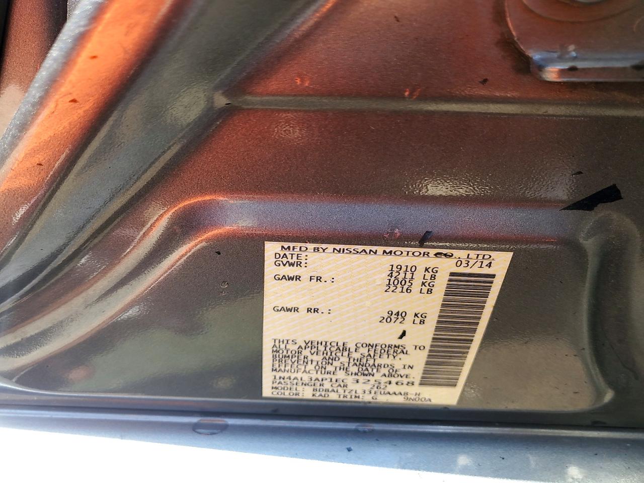 Nissan Altima 2.5 Sv