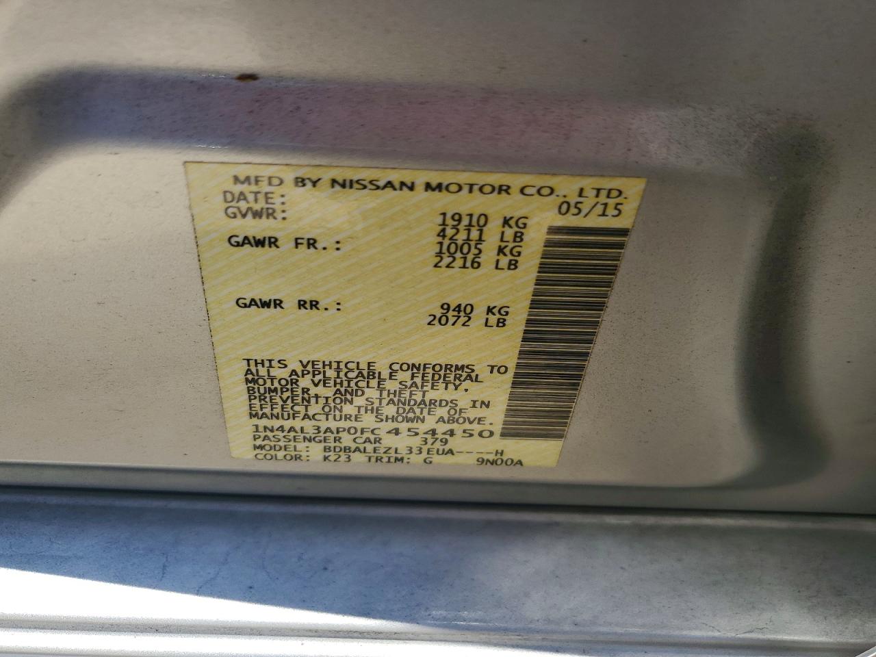 Nissan Altima 2.5 S