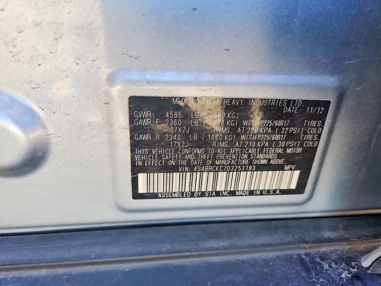 Subaru Outback 2.5i Limited