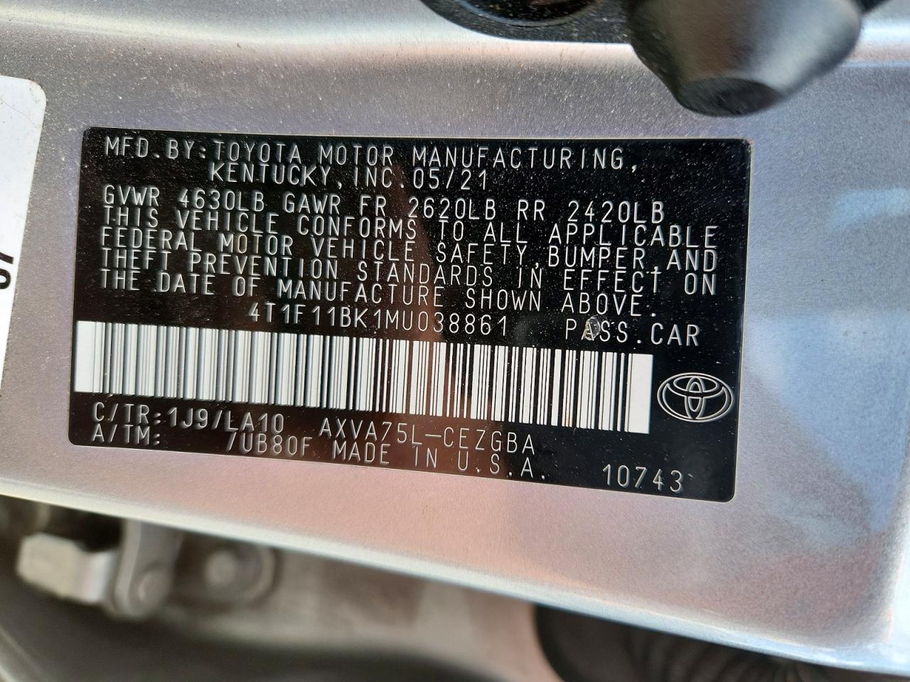 Toyota Camry Xle