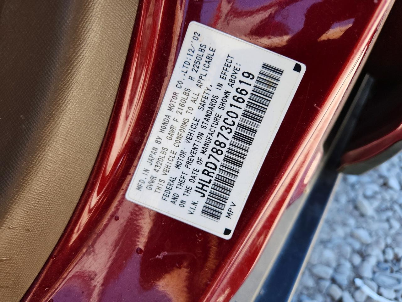 Honda Crv Ex