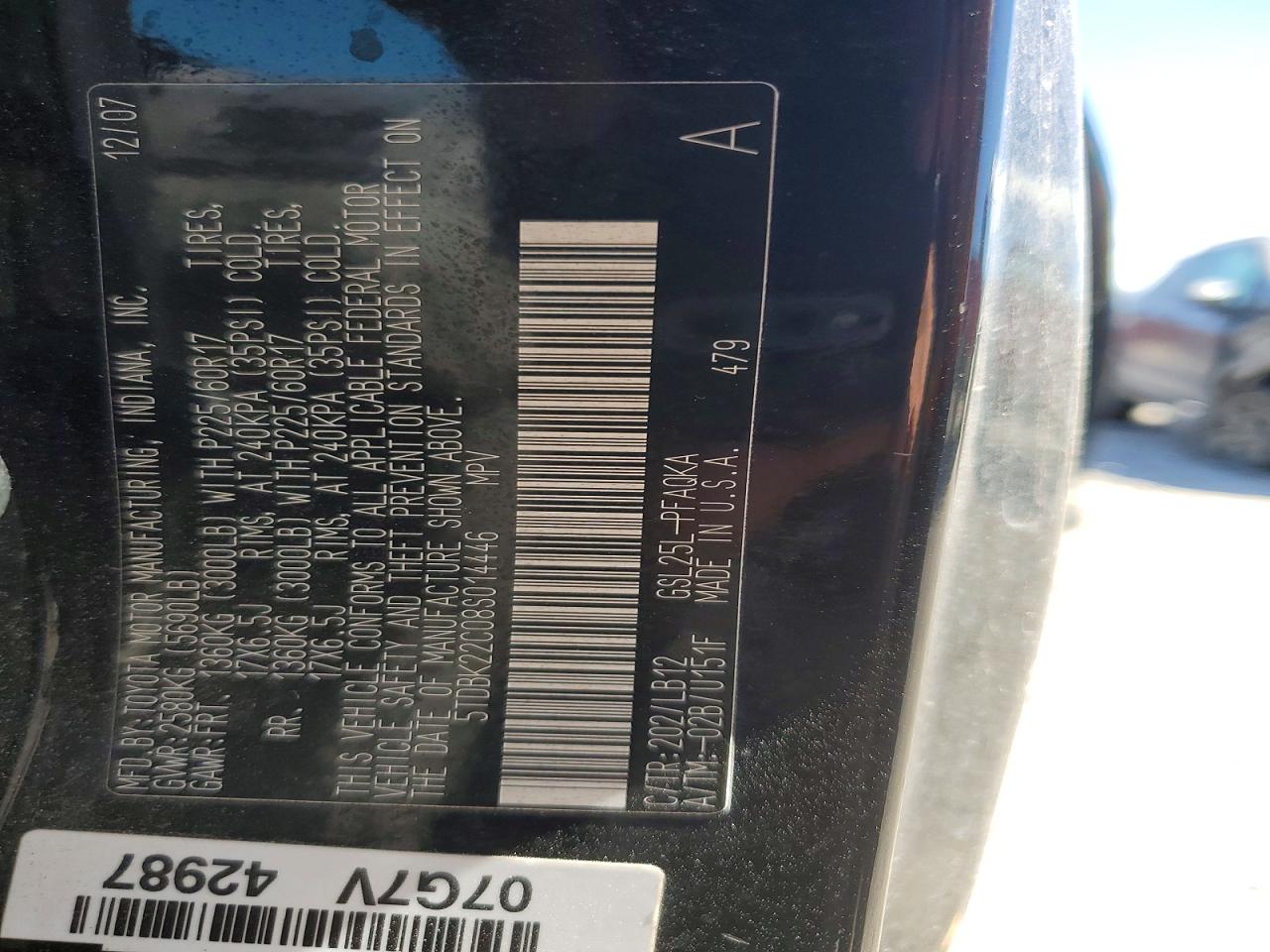 Toyota Sienna Xle Limited