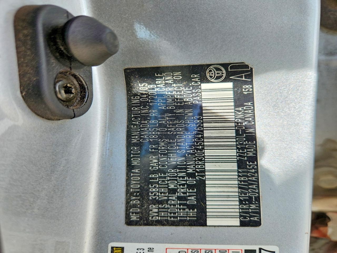 Toyota Corolla Le