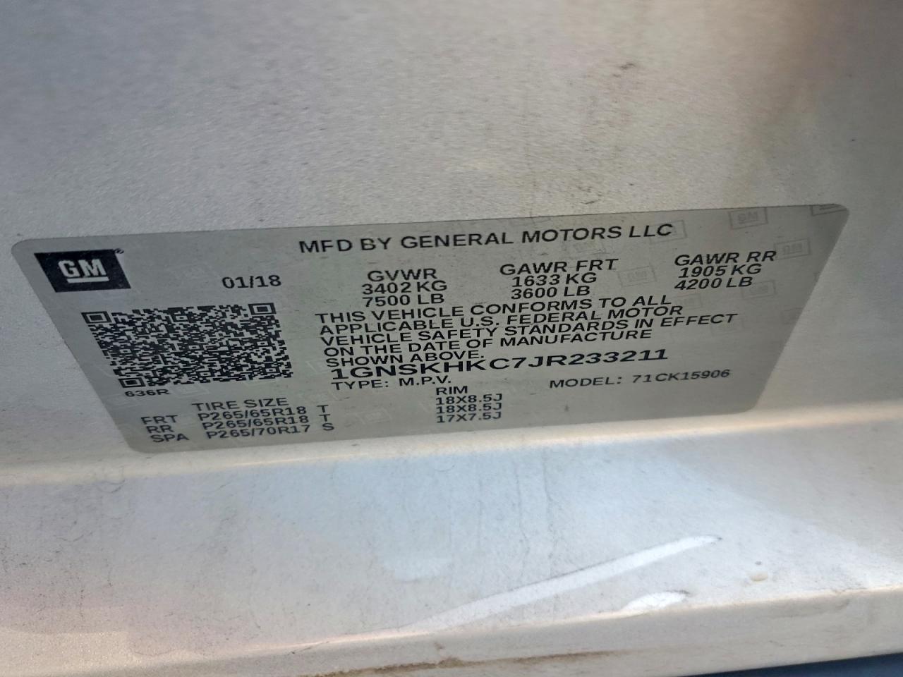 Chevrolet Suburban K1500 Lt